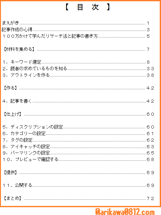 目次